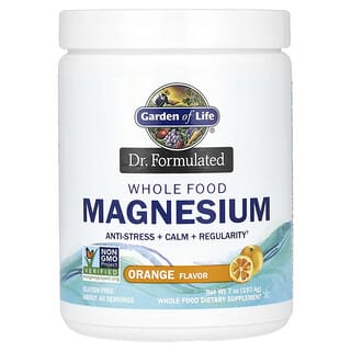 Garden of Life, Dr. Formulated, Whole Food Magnesium, Magnesium aus Vollwert-Lebensmitteln, Orange, 197,4 g (7 oz.)