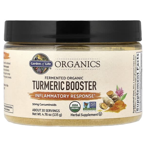Organics, Fermented Organic Turmeric Booster, 4.76 oz (135 g)