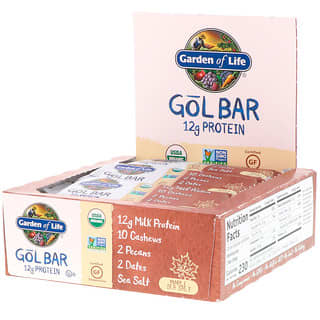 Garden of Life, GOL Bars, Maple Sea Salt, 12 Bars, 2.11 oz (60 g) Each