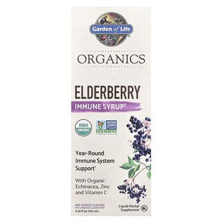 Garden of Life, Organics, Elderberry Immune Syrup, 6.59 fl oz (195 ml)