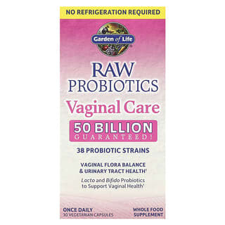 Garden of Life, RAW Probiotics, Soin vaginal, 30 capsules végétariennes