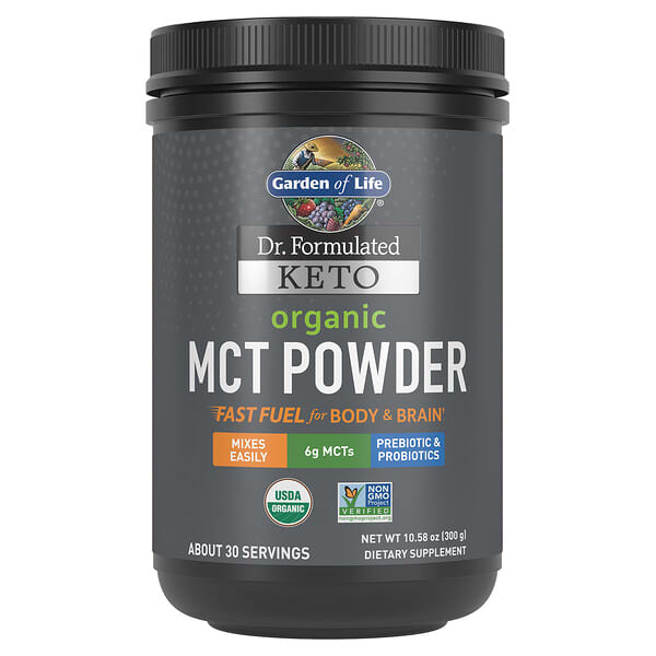 Garden of Life, 박사가 만든 케토, 유기농 MCT 분말, 300g(10.58oz)