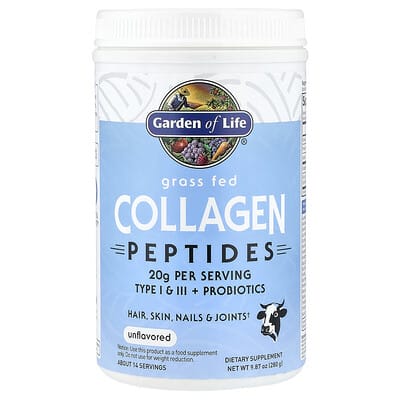 Garden of Life, Grass-Fed Collagen Peptides, Original, 9.87 oz (280 g)