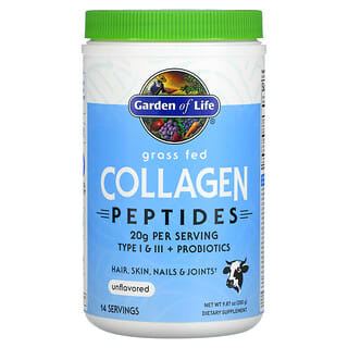 Garden of Life, Peptides de collagène nourris à l'herbe, non aromatisés, 280 g
