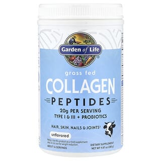 Garden of Life, Grass Fed Collagen Peptides, Unflavoured, 9.87 oz (280 g)