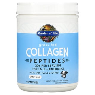 Garden of Life, Grass Fed Collagen Peptides, Unflavored, 19.75 oz (560 g)