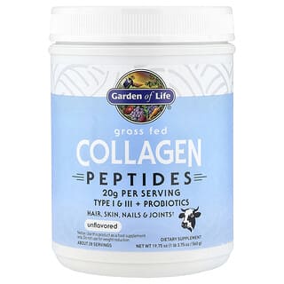 Garden of Life, Grass Fed Collagen Peptides, Unflavoured, 9.87 oz (280 g)