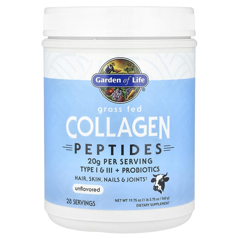 グラスフェッド・コラーゲンペプチド、無香料、19.75 oz (560 g)