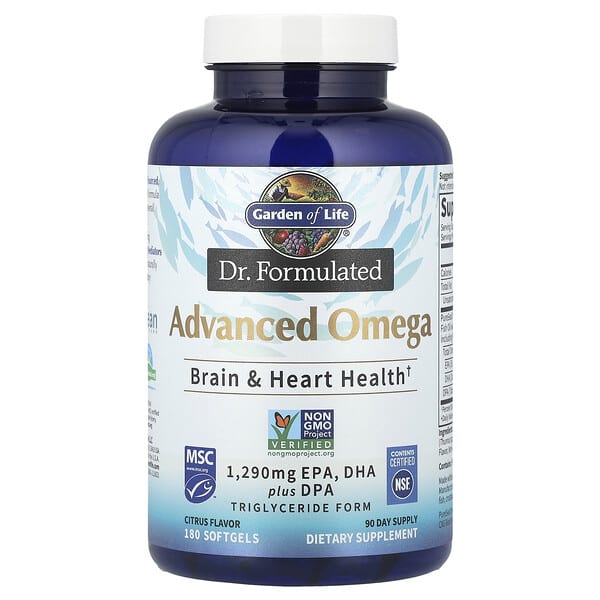 Dr. Formulated, Advanced Omega, Citrus, 180 Softgels