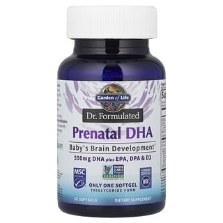 Garden of Life, Dr. Formulated, Prenatal DHA, 30 Softgels