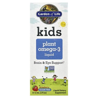 Garden of Life, Líquido con omega-3 para niños, Fresa, 57,5 ml (2 oz. Líq.)