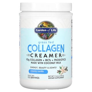 Garden of Life, Grass Fed Collagen Creamer, Creamy Vanilla, 11.64 oz (330 g)