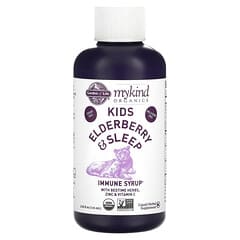 Garden of Life, Mykind Organics, Kids Elderberry & Sleep, Immune Syrup with Bedtime Herbs, Zinc & Vitamin C, 3.92 fl oz (116 ml)