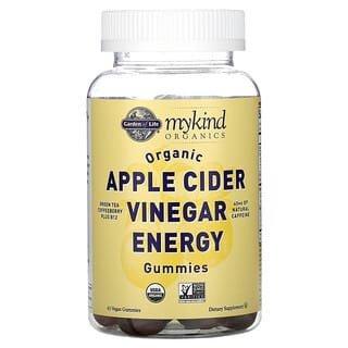 Garden of Life, Organic Apple Cider Vinegar Energy Gummies, 63 Vegan Gummies