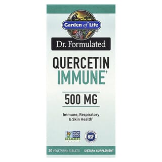 Garden of Life, Dr. Producto formulado, Quercetina inmunitaria, 500 mg, 30 comprimidos vegetales