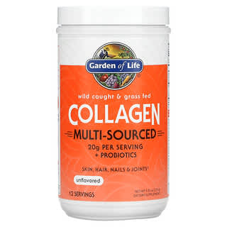 Garden of Life, Wild Caught & Grass Fed Collagen, Multi-Sourced, Unflavored, 9.52 oz (270 g)