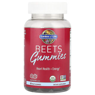 Garden of Life, Rote-Bete-Fruchtgummis, Heart Health + Energy, Himbeere, 60 Fruchtgummis