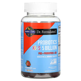 Garden of Life, Probiotics Kids. Strawberry, 5 Billion, 60 Gummies