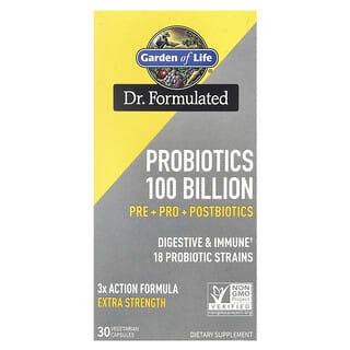 Garden of Life, Probiotici, 100 miliardi, 30 capsule vegetariane