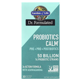 Garden of Life, Probiotics Calm, 50 Billion, 30 Vegetarian Capsules