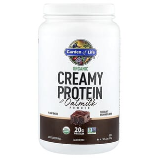 Garden of Life, Organic  Creamy Protein with Oatmilk Powder, Chocolate Brownie, 2 lb 0.45 oz (920 g)