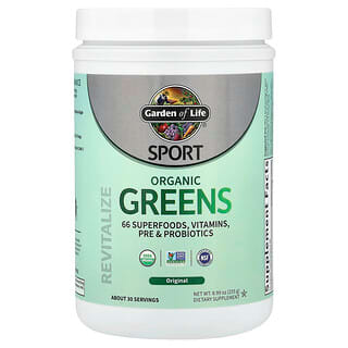Garden of Life, Sport, органическая зелень, оригинальная, 255 г (8,99 унции)