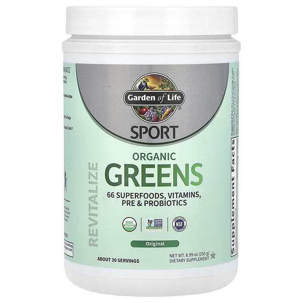 Sport, Organic Greens, Original, 8.99 oz (255 g)