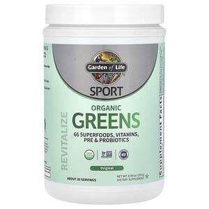 Garden of Life, Sport, Organic Greens, Original, 8.99 oz (255 g)