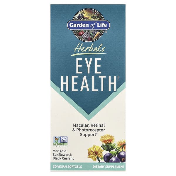 Garden of Life, Herbals, Eye Health, Berry, 30 Vegan Softgels — product photo 1