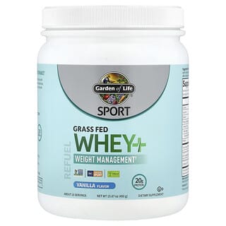 Garden of Life, Sport, Whey+ de Gado Criado no Pasto, Baunilha, 450 g (15,87 oz)