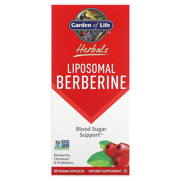 Garden of Life Herbals, Liposomal Berberine, 60 Vegan Capsules