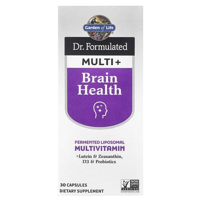Garden of Life, Dr. Formulated Multinutrient+, Brain Health, 30 Capsules