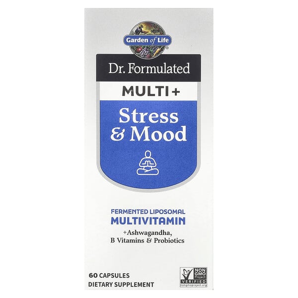 Dr. Formulated Multi+, Stress & Mood, 60 Capsules