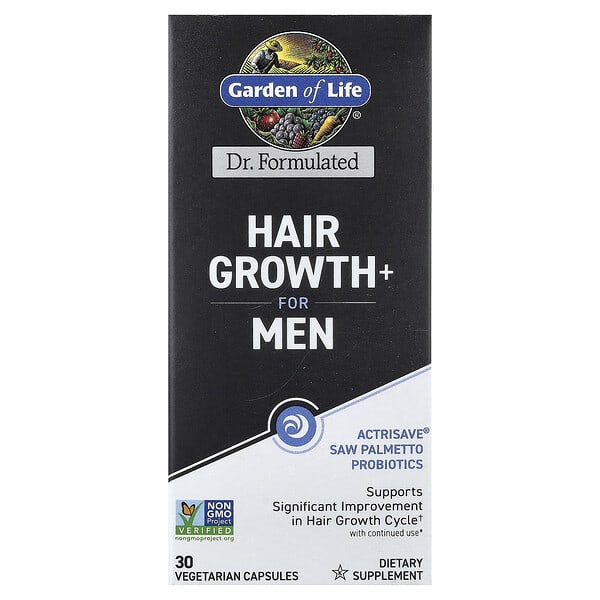 Hair Growth+ for Men, 30 Vegetarian Capsules