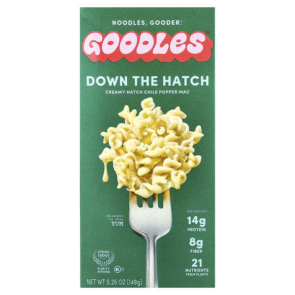 Goodles, Down the Hatch, Creamy Hatch Chile Popper Mac, 5.25 oz (149 g)