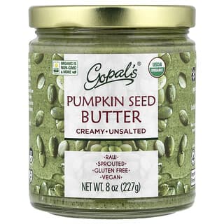 Gopal's, Organic Pumpkin Seed Butter, Creamy, Unsalted, 8 oz (227 g)