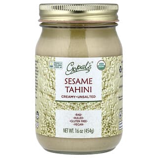 Gopal's‏, طحينة السمسم الخام العضوية ، كريمية ، غير مملحة ، 16 أونصة (454 جم)