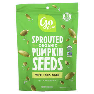 Go Raw, Organic Sprouted Pumpkin Seeds with Sea Salt, 4 oz (113 g)