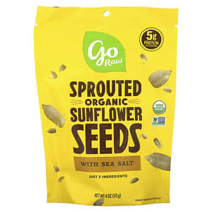 Go Raw, Organic Sprouted Sunflower Seeds with Sea Salt, 4 oz (113 g)