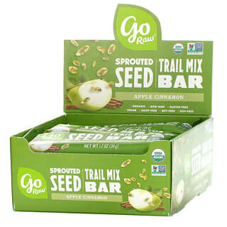 Go Raw, Батончик Sprouted Seed Trail, яблоко и корица, 12 батончиков, 34 г (1,2 унции)