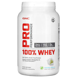 GNC, Pro Performance，全乳清蛋白質粉，天然香草味，2.06 磅（935 克）