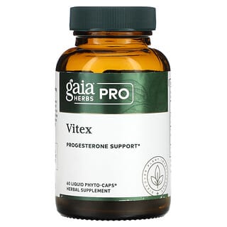 Gaia Herbs Professional Solutions, Pro, Vitex, Suplemento con progesterona, 60 Phyto-Caps Liquid
