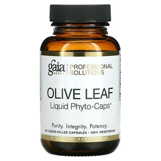 Gaia Herbs Professional Solutions, Hoja de olivo, 60 cápsulas con relleno líquido