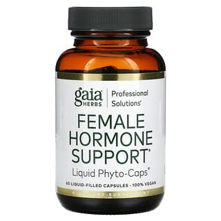 Gaia Herbs Professional Solutions, Suporte Hormonal Feminino, 60 Cápsulas (Líquido)