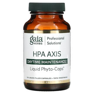 Gaia Herbs Professional Solutions, HPA Axis، لاستعادة النشاط في وقت النهار، 120 كبسولة مملوءة بالسوائل