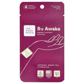 The Good Patch, B12 Awake, 4 Dermal Wellness Patches