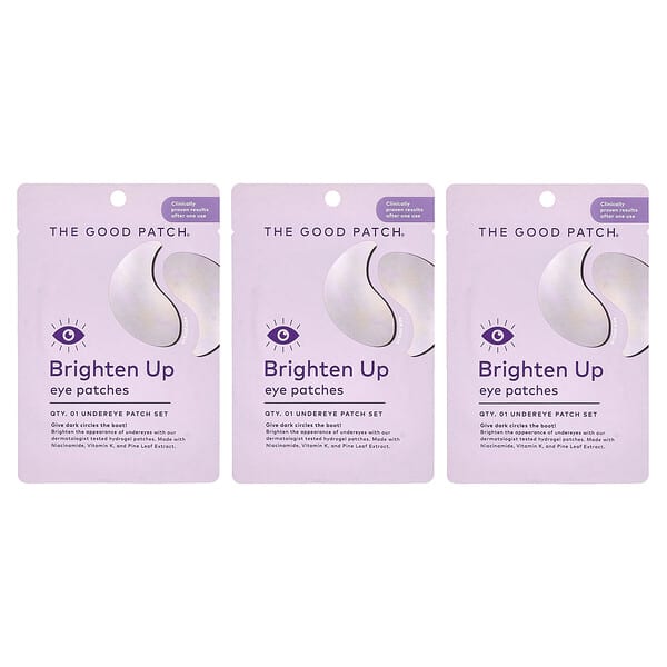 The Good Patch, Lys opp øyelapper, sett med 3 lapper