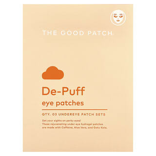 The Good Patch, De-Puff Eye Patches , 3 Patch Sets