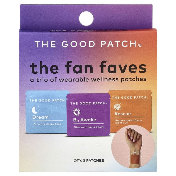 The Good Patch The Fan Faves Wellness Patches, 3 Patches