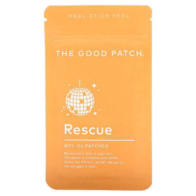 The Good Patch, Emergency Hangover Patch, 4 Tablets